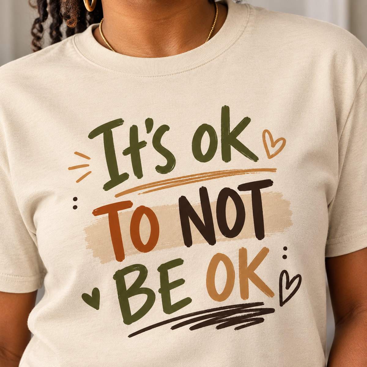 It’s Okay to Not Be Okay | Mental Health Awareness Graphic Tee