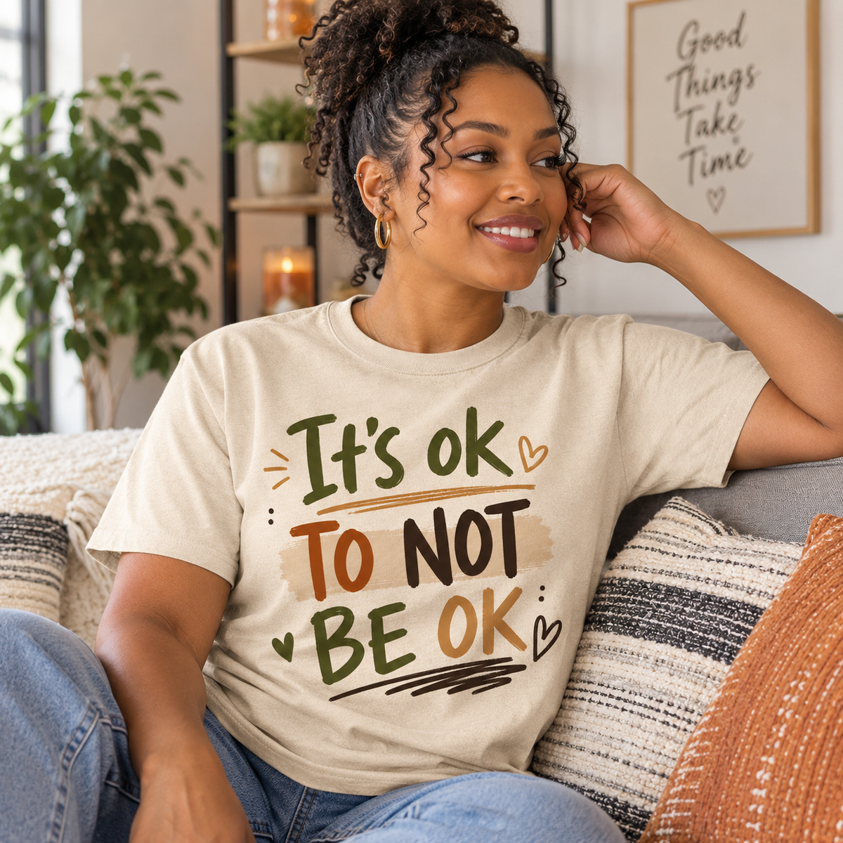 It’s Okay to Not Be Okay | Mental Health Awareness Graphic Tee