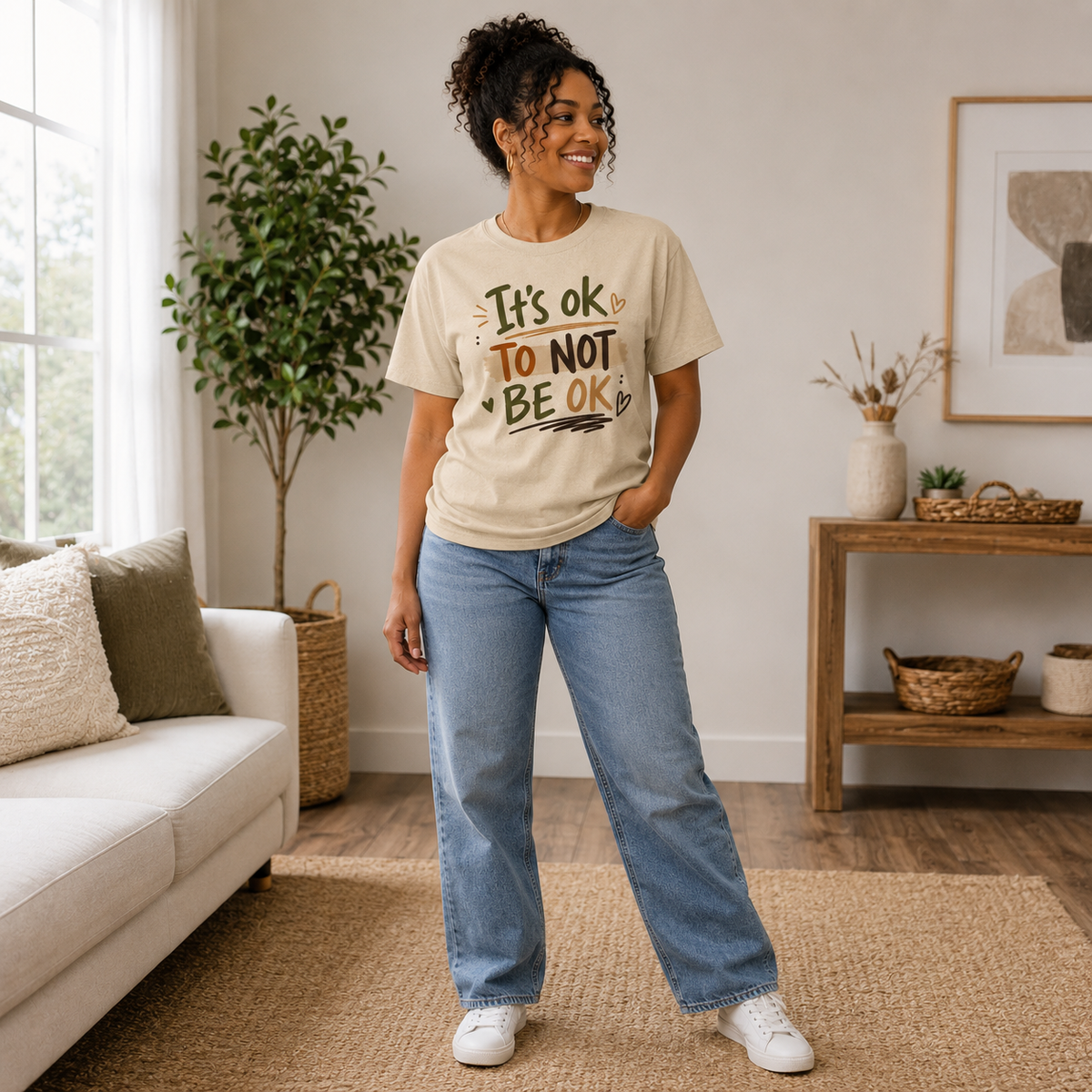It’s Okay to Not Be Okay | Mental Health Awareness Graphic Tee