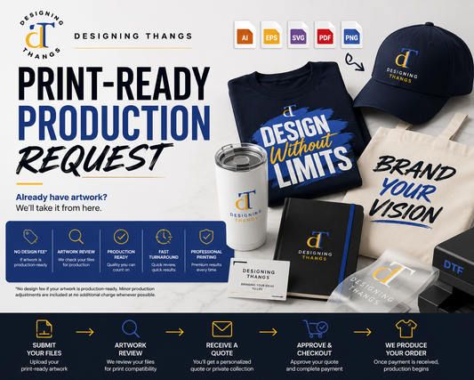 🎨 Print-Ready Production Request